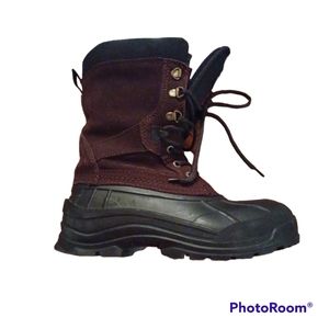 Kamik Sz. 8 Thinsulate Waterproof Brown Winter Duck Boots